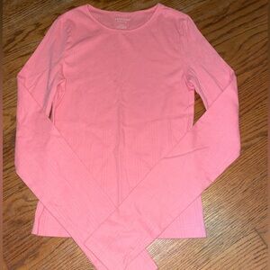 American Eagle Pink Long Sleeve Top
